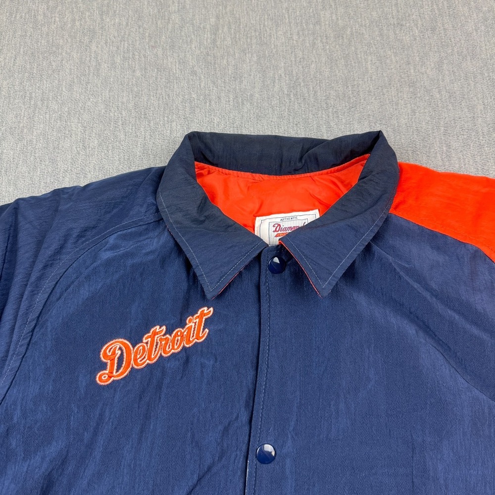 Vintage Detroit Tigers Starter Jacket Men Large MLB Baseball Diamond Collection - Picture 5 of 15